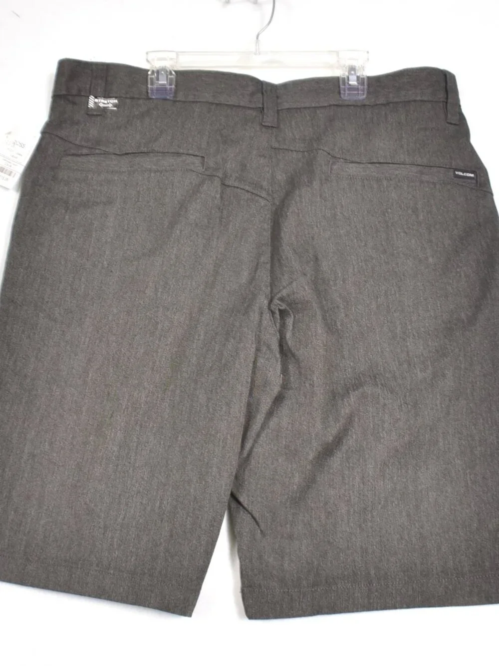 Volcom Men's Grey Dress Shorts Size 36 Flat Front